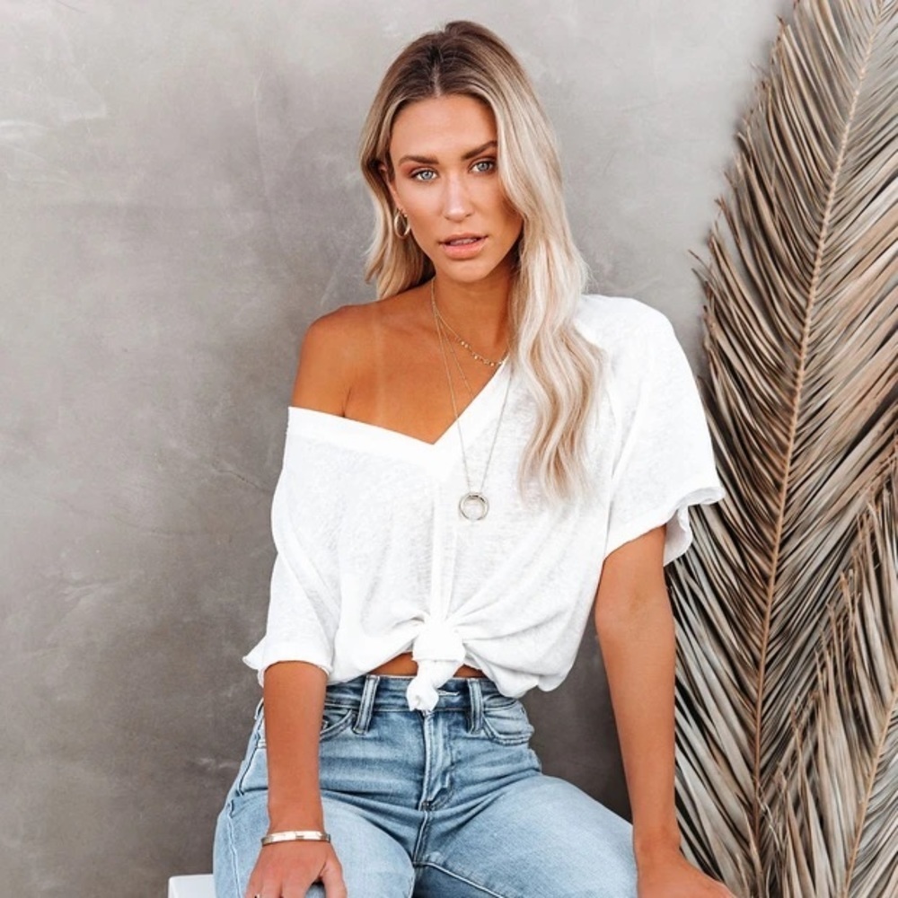 Vici White Short Sleeve Tee